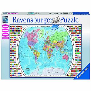 POLITICAL WORLD MAP 1000PC PUZZLE