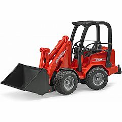  BRUDER SCHAEFFER COMPACT LOADER 2034 WITH ACCESSORIES