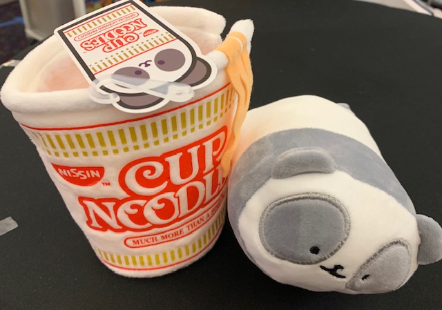 Cup Noodles Pandaroll Plush Blanket Thinker Toys